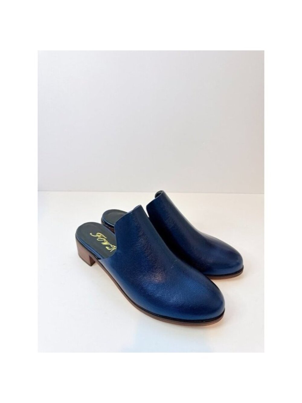 Size 10 Women’s Dark Blue Minimalist Mule Slides Slip On Loafer FOWT